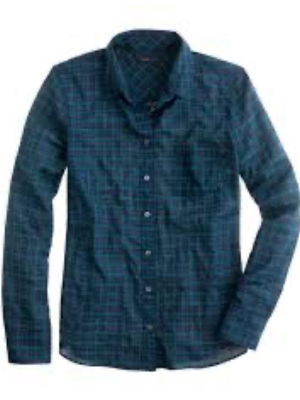 J. Crew Boy Crinkle Shirt in Black Watch Plaid